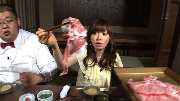 紺野アナ、最後の出演！ぽっちゃりスタッフと神戸ビーフ食べ放題に参戦