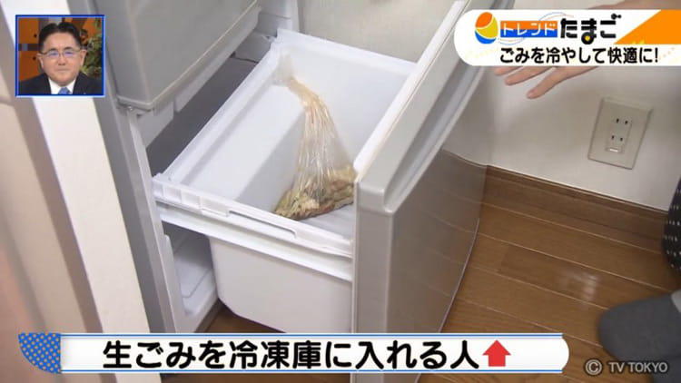 生ごみもおむつもマイナス10℃でニオイが消える！ 冷やすごみ箱：WBS