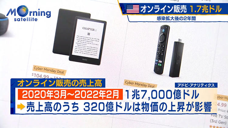 アメリカのオンライン販売1.7兆ドル（約200兆円）に 感染拡大後