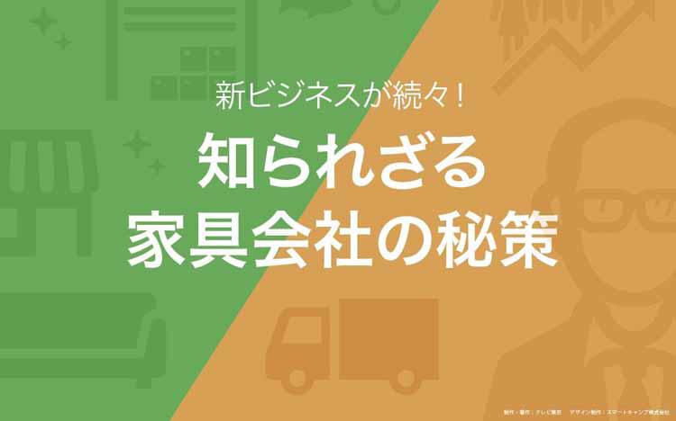 新ビジネスが続々！知られざる家具会社の秘策：読んで分かる