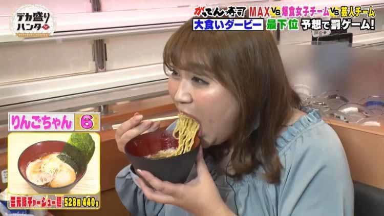 がってん寿司 で 大食いダービー 安藤美姫がまさかの3 を完食 デカ盛りハンター テレ東プラス