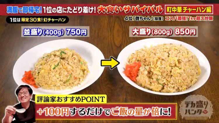 もえあずが「今絶対食べるべき町中華・激うまチャーハンベスト5」を