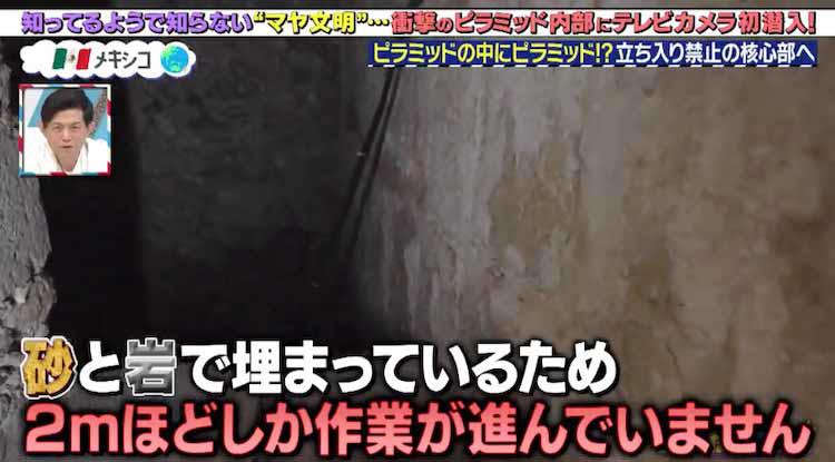 ピラミッドの中にピラミッド、またその中に3重の遺跡、核心部にTV初