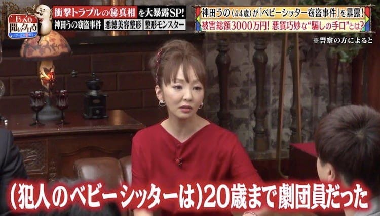 被害総額3000万円 神田うのがベビーシッターによる窃盗事件を激白 テレ東プラス