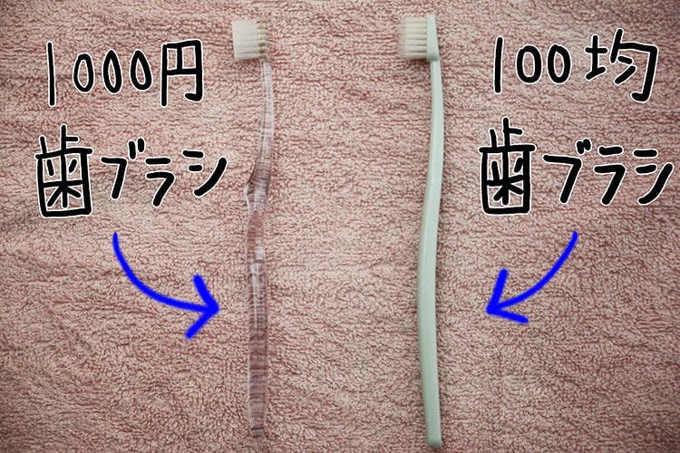 100均の歯ブラシと1000円の歯ブラシ 実際に使って品質を比べてみた テレ東プラス