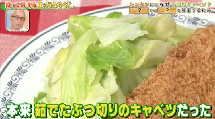 トンカツの付け合わせは なぜ千切りキャベツなのか プロが自慢したい 食欲の秋r テレ東プラス