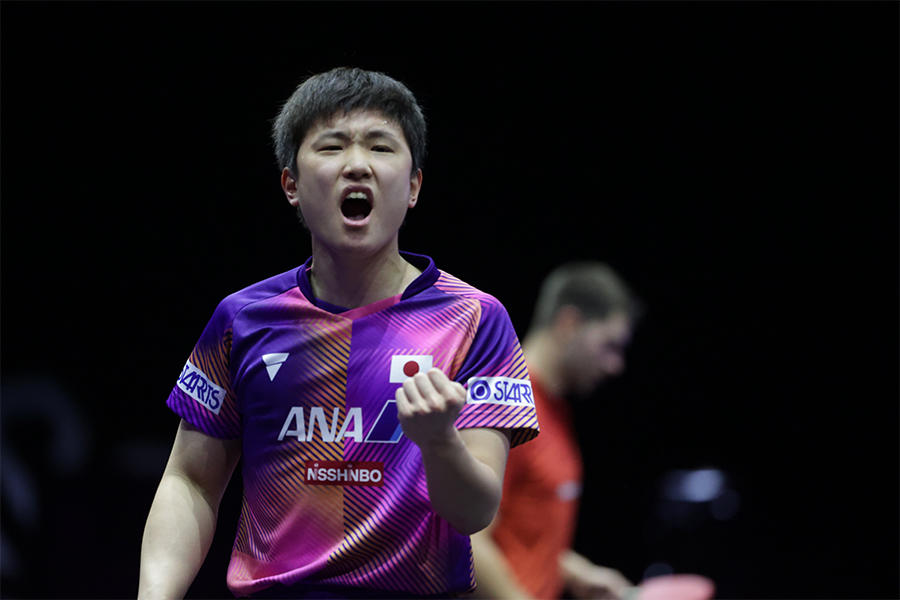 張本智和 V王手「ラスト1試合、全力で戦いたい」大接戦を制して