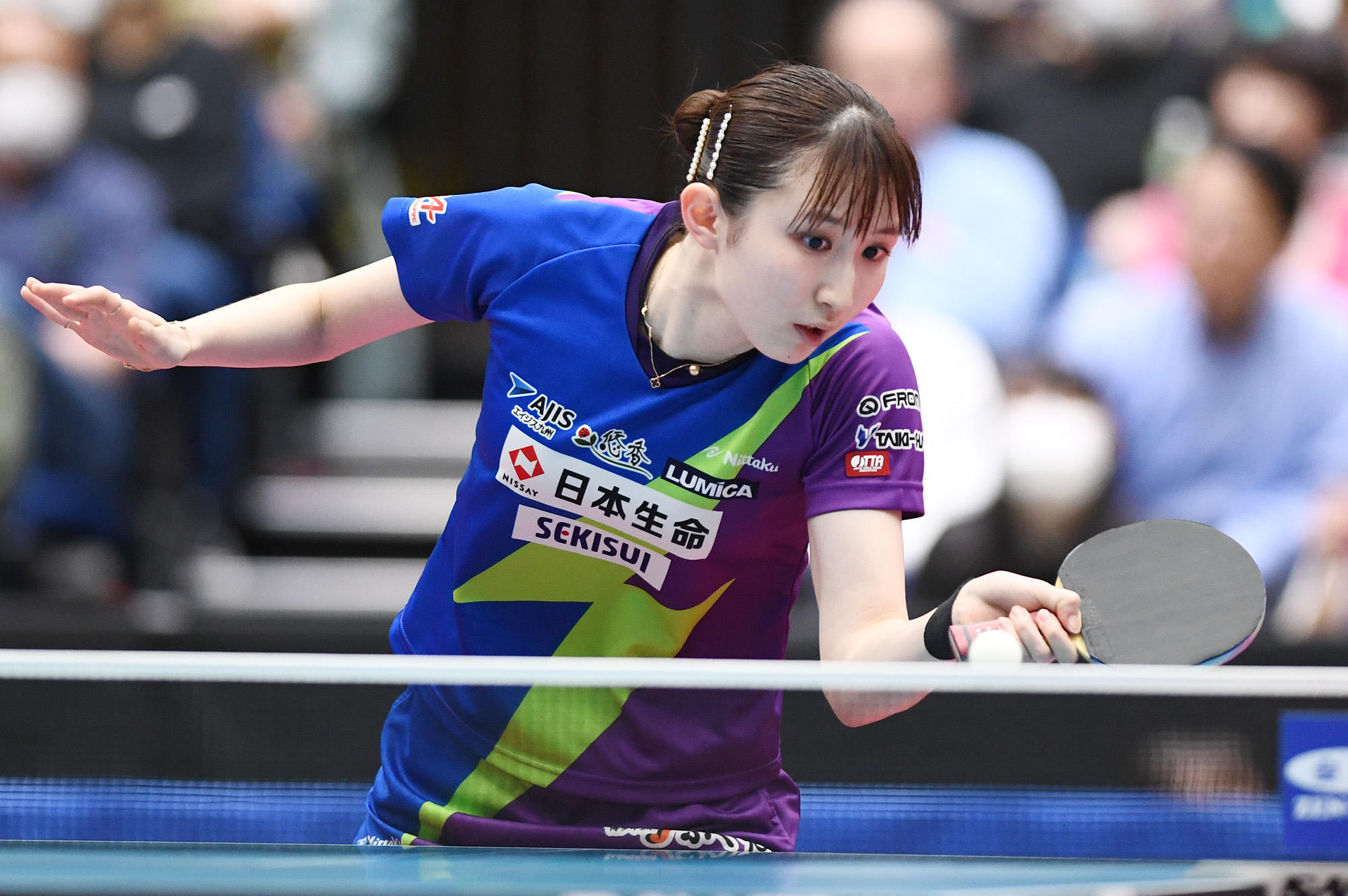 早田ひなが決勝進出！チームメイトの森さくらにストレート勝ち【卓球