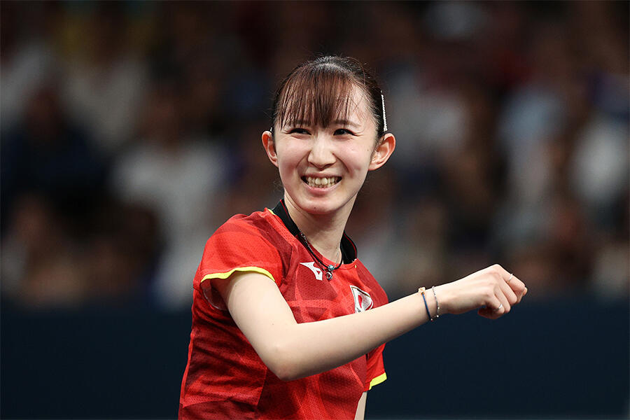 早田ひな 地元フランス選手に勝利！いまだ1ゲームも奪われず圧倒的強さ