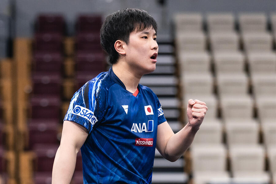 張本智和 2025年初の国際大会で今季初V！元欧州2位に圧巻のストレート