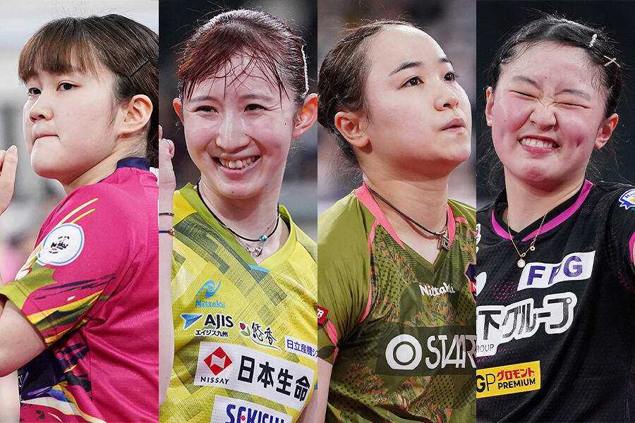 女子シングルス4強出そろう！みうみま対決は伊藤美誠が制す！早田ひな 
