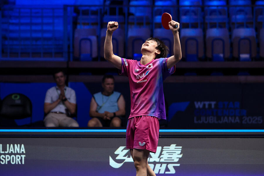 戸上隼輔 張本智和に国際大会3連勝！フルゲームの死闘制して8強