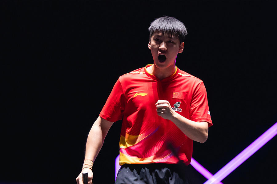 急遽出場の中国・薛飛 世界3位の張本智和を完封「ゾーンに入れた。大会