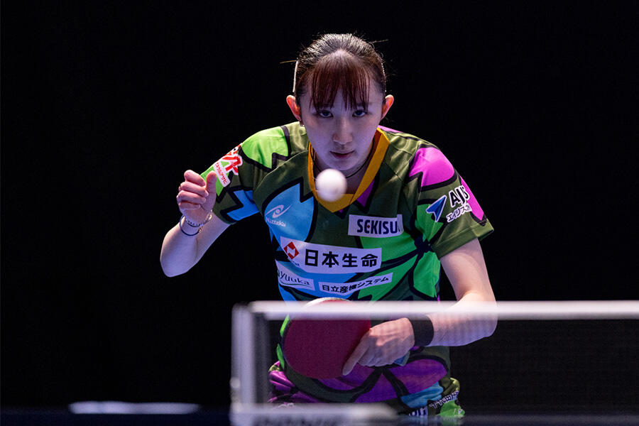 早田ひな 8強入り！初対戦のモナコ選手にストレートで圧倒【卓球 WTT