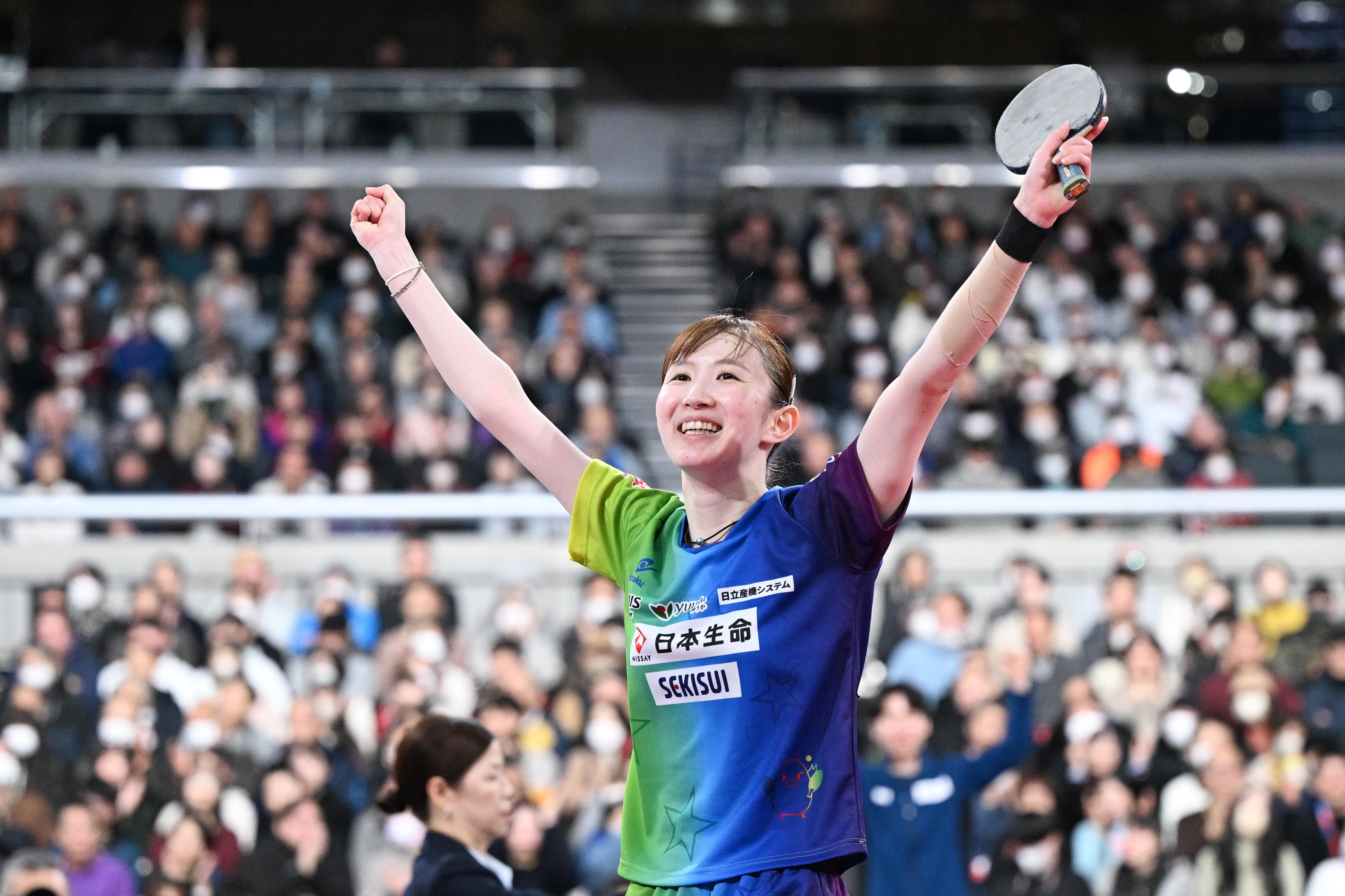 3連覇中の早田ひな 8大会連続準決勝進出！カットマン佐藤瞳に