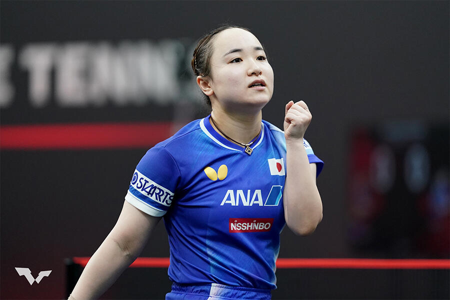 伊藤美誠 3回戦進出！ヨーロッパ混合ダブルス王者をストレートで撃破
