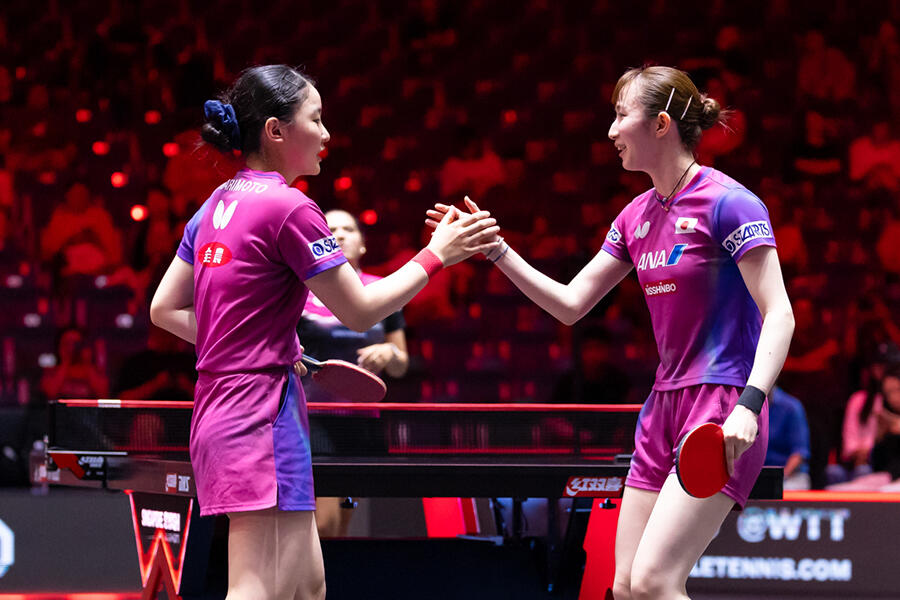 ひなみわが4強入り！張本美和・早田ひなのツインエースが地元ペアに