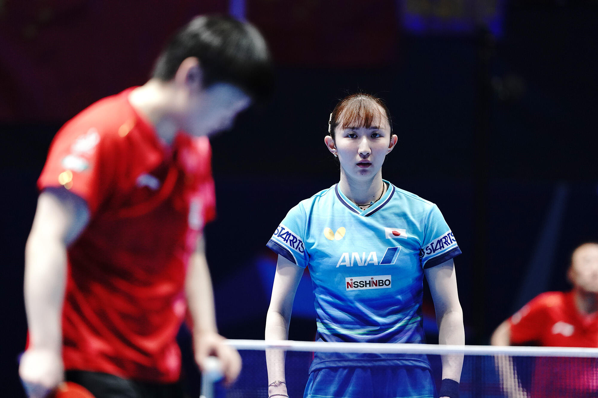 女子決勝 2番手・早田ひな 世界女王 中国の孫にストレート負け 日本1勝