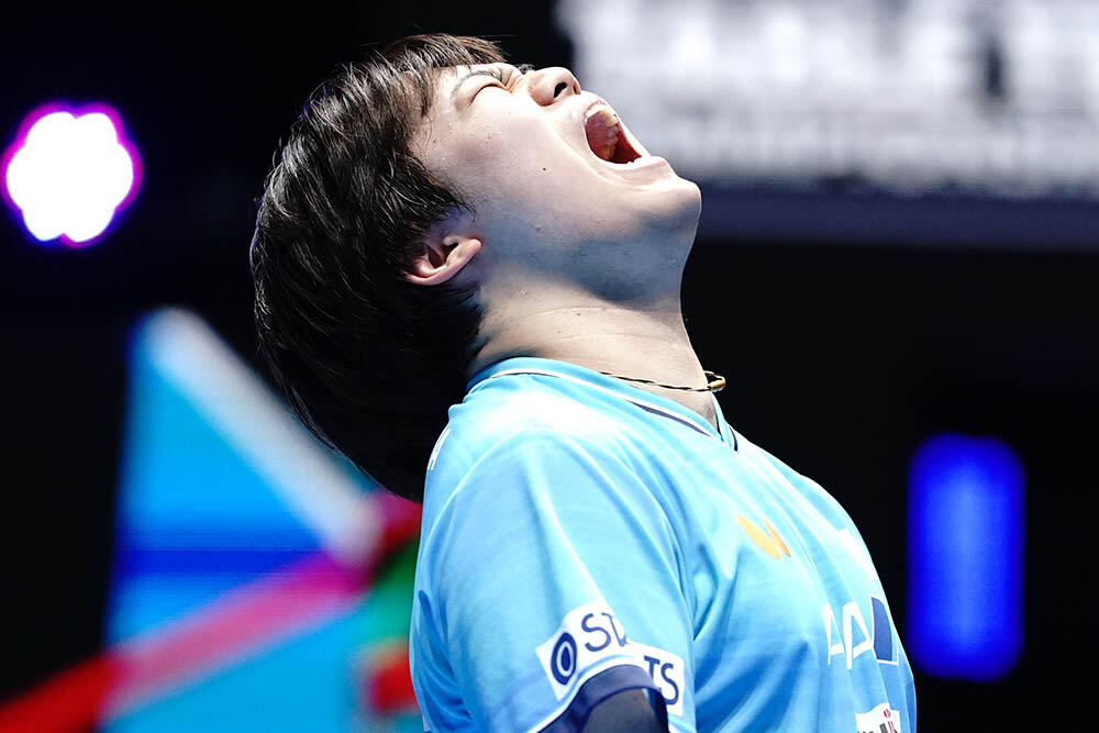 男子決勝 松島輝空 世界王者の王楚欽に敗れる 日本が中国に連敗であと