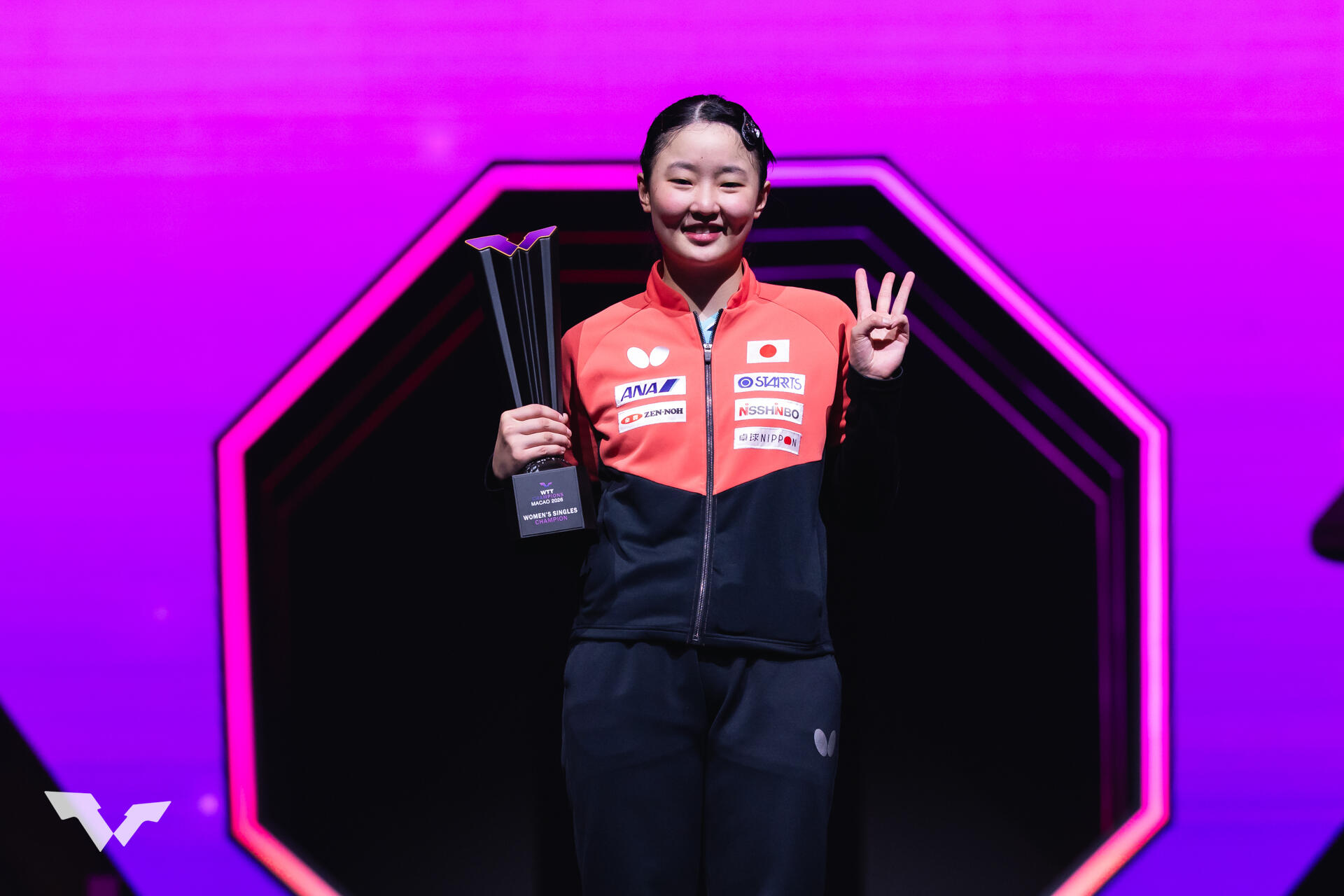 18歳・張本美和 チャンピオンズ3大会連続V！早田ひな、張本智和は