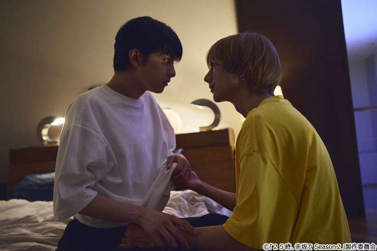 切手タトゥはね駒朝ドラ ドラマ25時赤坂で Season2 オフショット📸ˊ˗ 食べる準備ばっちり