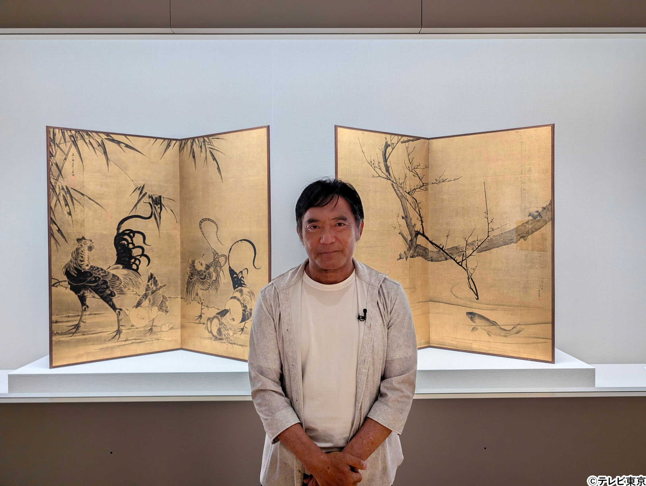 屏風 新発見！若冲と応挙 合作屏風絵 奇跡のコラボ誕生物語：新美の巨人たち