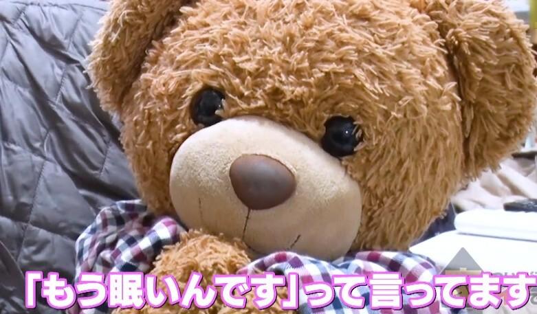 くまちゃんを連れ歩く78歳「変と言われても私にとっては可愛い