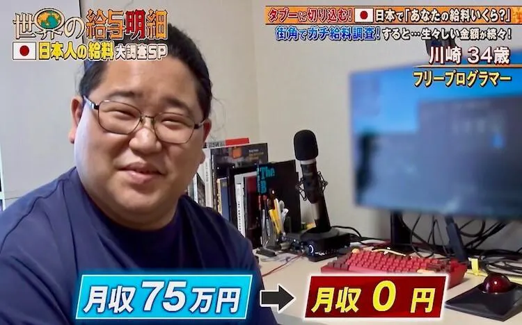 「月収75万円」が一転0円に…34歳プログラマーが明かした「AIには勝てない」：世界の給与明細 | テレ東・ＢＳテレ東の読んで見て感じるメディア テレ東プラス