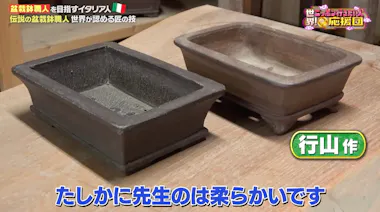 番組史上最大級の進化！盆栽鉢の巨匠に弟子入りしたティベリオさんの今